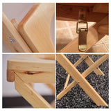 MOGUOBIN Wooden Steam Seat with Four Legs,Foldable Yoni Steamer Chair,Yoni Seat Kit,Anti-Skid Shower Stool,V Steam Seat Kit for Women V Cleaning and Tightening,Postpartum Care 15.7" H(No Steamer) MOGUOBIN