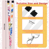 Gersoniel 20 Pieces Sublimation Blank Lanyards White Lanyards Neck Lanyards with Badge Holder DIY Lanyards Gersoniel