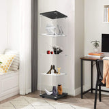 LFT HUIMEI2Y Glass Display Cabinet 4-Shelf with Door and Lock, Curio Cabinets Upgraded Quick-Install Style Tempered Glass Floor Standing Bookshelf for Bedroom, Living Room 65”x 17”x 14” Black LFT HUIMEI2Y