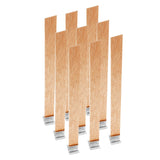 Litoexpe 50 Pcs Wood Wicks for Candles Making, 5.9x0.5 Inch Smokeless Crackling Wooden Candle Wicks with 50 pcs Stand Candle Cores, Wooden Wicks for DIY Soy Candle Making（50 Sets） Litoexpe