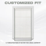 Customize Your Size - Blinds Emporium Cordless White 2" Inch Faux Wood Blind 28 1/2" (28 .5) W x 64" Inch Long Ultra Premium Blinds Emporium Of GA
