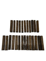 25 Pack, Black Palm Turning Blank/Pen Blanks 5"x 3/4" X3/4" Suitable Wood Pieces for Wood Crafts and Projects Generic