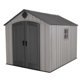 Lifetime Outdoor Storage Shed, 8 x 10 Foot, Gray Lifetime