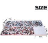 8 Sorting Trays with Lid 8x8 Premium Puzzle Trays for Lovers Up to 1000-1500 Pieces, Convenient Tool (White) RECHIATO