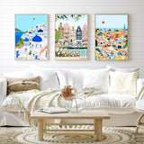 cupmod 6 Packs Paint by Number for Adults,Scenery-Cityscape DIY Acrylic Oil Painting Paint by Numbers Kits on Canvas,Adults Paint by Numbers Kits Drawing Paintwork for Home Decor cupmod