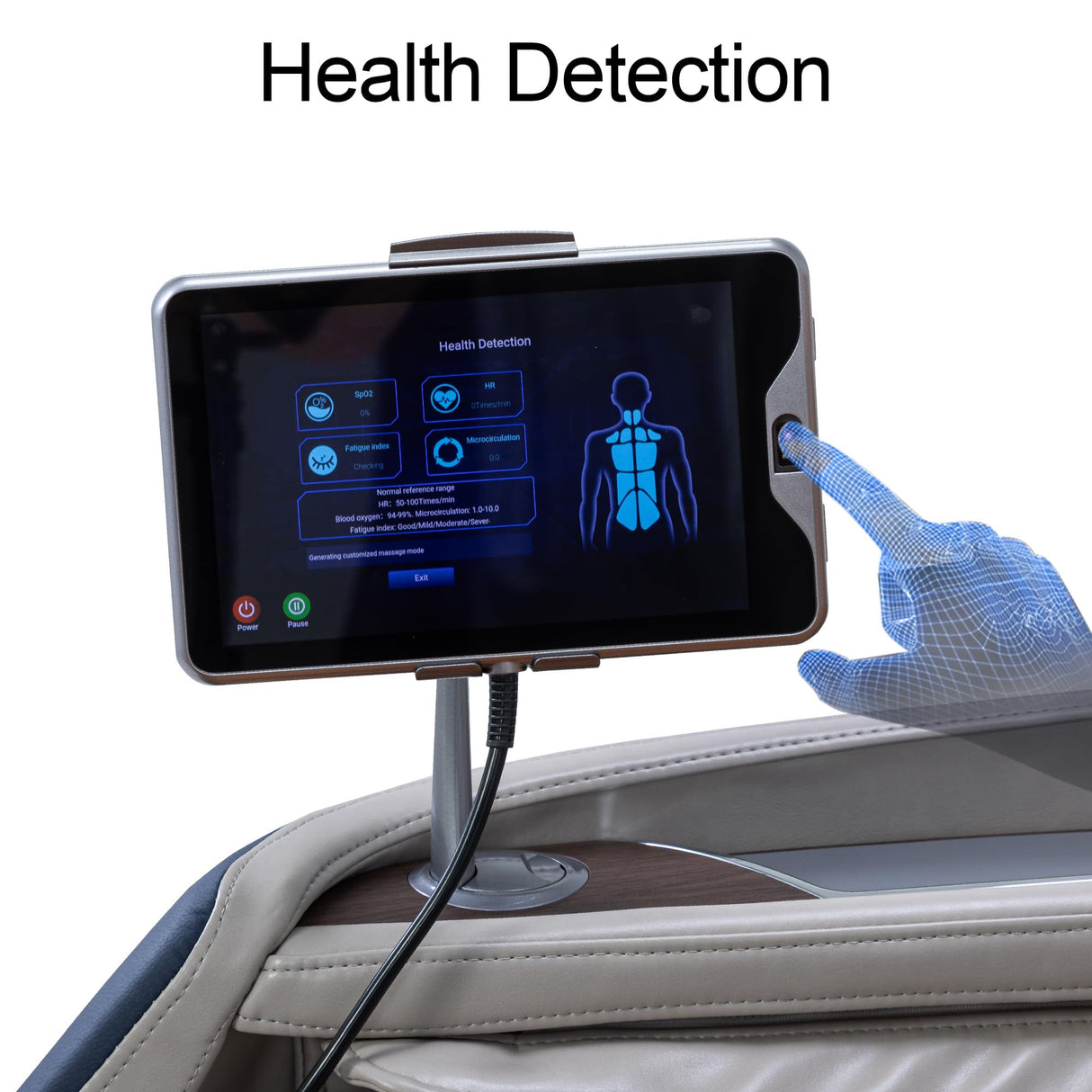 Alfine A710 Pro 4D Massage Chair iRest System, Full Body Zero Gravity Recliner with SL Track, 20 Modes, Yoga Stretching, Health Detection, APP & AI Voice Control and Auto Extendable Footrest (Blue) Alfine