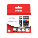 Canon PGI225/CLI226 Color Multi Pack Compatible to iP4820, MG5220, MG5120, MG6120, MG8120, MX882, iX6520, iP4920, MG5320, MG6220, MG8220, MX892 Canon