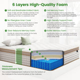 Firm King Mattress, [Enhanced] 12 Inch King Size Hybrid Mattress in a Box With Gel Memory Foam & Independent Pocket Springs, Pressure Relief, Strong Edge Support, 365-Night Trial, CertiPUR-US EEN EEN SLEEP