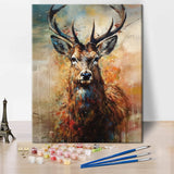 TUMOVO Paint by Numbers for Adults, Deer Adult Paint by Number Kits On Canvas Woodland Animals Paint-by-Number Kits Acrylic Oil Painting for Adults Kids Paint by Number Kit, 16 x20 Inch TUMOVO