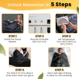 The Wellness Inc. Infrared Sauna Blanket - Portable Infrared Sauna for Home, Personal Sauna for Women & Men - Odourless, Fireproof & Waterproof Material - Includes Wrap Up Towel & Carry Storage Bag The Wellness Inc.