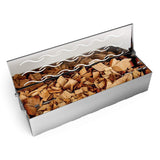 Skyflame Wood Chip Smoker Box, Stainless Steel Double V-shape BBQ Smoke Box with Hinged Lid for Charcoal & Propane Gas Grill, 12.5"(L) x 3.3"(W) x 2.5"(H), U.S. Design Patent Skyflame