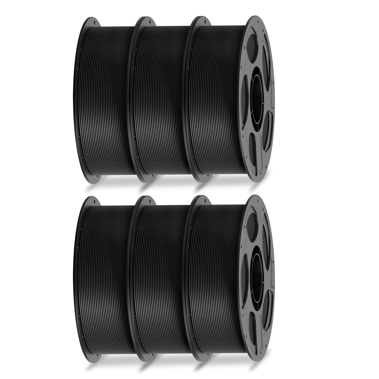 ANYCUBIC PLA Filament 1.75mm Bundle, 3D Printer Filament 1.75mm Dimensional Accuracy +/- 0.02mm, 1KG Spool (2.2 lbs), 6KG Black ANYCUBIC