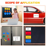 4 Pieces Orange Magnetic Sheets,Color Vinyl Sheets Magnets,8.5X11 Colored DIY Automotive Bumper Sticker CHUNNIAO