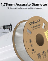 Creality Official Hyper PETG Filament 1.75mm, High Speed 30-600mm/s 3D Printer Filament PETG, Dimensional Accuracy ± 0.03 mm, Fit Most 3D Printers, 1KG(2.2lbs) Spool Transparent Creality