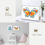 Uniquilling Quilling Paper Quilling Kit for Adults Beginner, 8 * 10-inch Blue Butterfly, Exquisite DIY Paper Filigree Painting Kits Quilling Tools, Home Room Wall Art Decor Best Gifts(Basic) Uniquilling