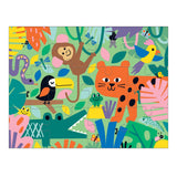 Mudpuppy Jungle Can You Spot? Puzzle from Mudpuppy - 12 Piece Jigsaw Puzzle Featuring Colorful Jungle Animals and 5 Things to Search and Find, 18" x 13.75", Ages 2+ Mudpuppy