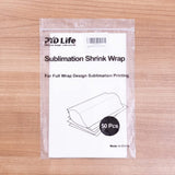 PYD Life 50 PCS Sublimation Shrink Wrap Sleeve White Bags 10 x 5 Inch for Print by Oven,Sublimation Shrink Wrap Film for 20 OZ Sublimation Skinny Tumbler,Heat Transfer Shrink Wrap PYD Life
