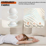 120" Modular Boneless Couch Cloud Couch Sectional Couches for Living Room with Ottoman, Modern L-Shaped Modular Sectional Sofa with Deep Seat, Corduroy 3-Seater Sleeper Sofas for Living Room (Beige) Aaron Living