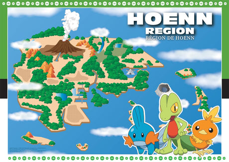 Buffalo Games - Pokemon- Hoenn Region - 500 Piece Jigsaw Puzzle for Adults -Challenging Puzzle Perfect for Game Nights - Finished Size is 21.25 x 15.00 Buffalo Games