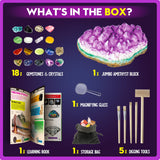 XXTOYS Gemstone Dig Kit - Dig Up 18 Real Gemstones and Crystals - Science Kits for Kids, STEM Toys for Age 6-8, Great Educational Geology Gifts for Boys & Girls Ages 5-7 XX