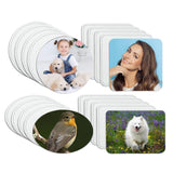 GREYWAWA 10 Pcs Sublimation Patches Blank Iron on Patches 8 Shapes Blank Leather Hat Patches for Hat Shirt Dress Sweater Jeans, 7.6cm/2.99in, Round 3 GREYWAWA