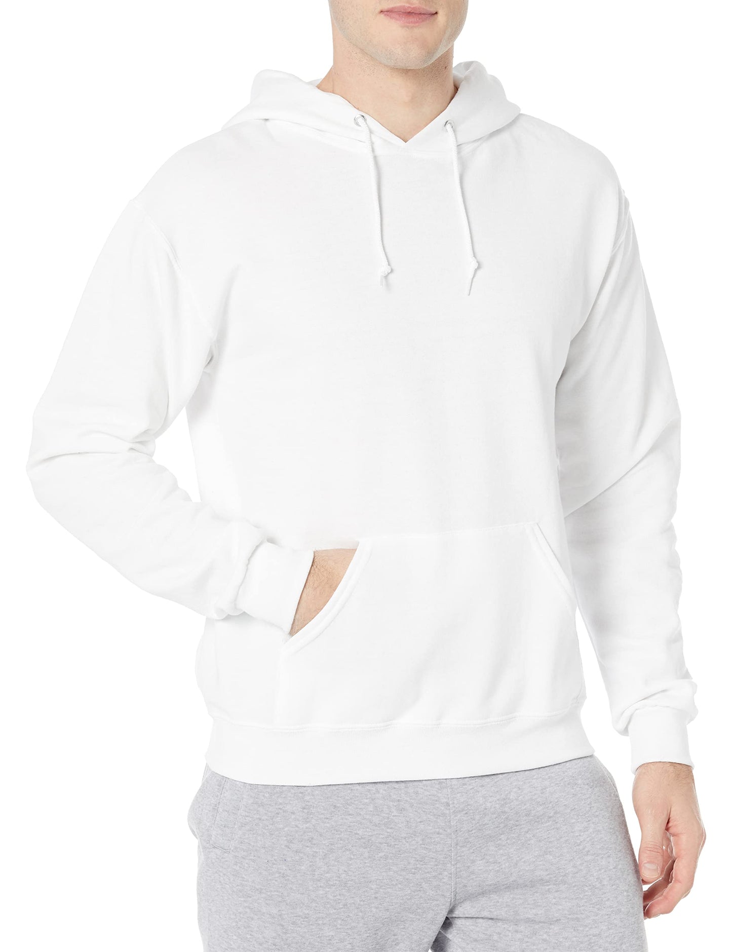 Jerzees Men's NuBlend -Fleece -Sweatshirts & - -Hoodies, Hoodie-White, X-Large