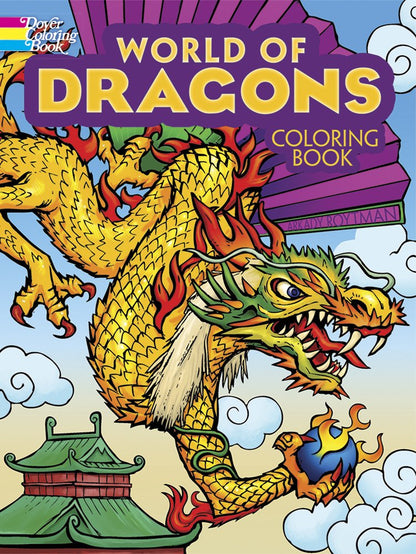 World of Dragons Coloring Book (Dover Fantasy Coloring Books)