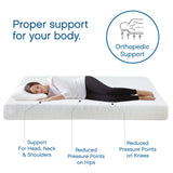 Cool Gel 8 Inch Short Queen Memory Foam Mattress Medium Firm, Memory Foam Mattress Short Queen Size Cooling, Made in the USA, 8" Depth with Pressure Relief, CertiPUR-US Certified, CoolGel Bed COOL GEL