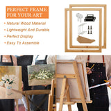 WOPPLXY 4 Set Canvas Stretcher Bars, 10 x 12 Inch Canvas Frame with Accessories, DIY Solid Wood Canvas Frame Kit Easy to Assemble, Stretcher Bars for Canvas Paintings Photo Posters Supplies WOPPLXY