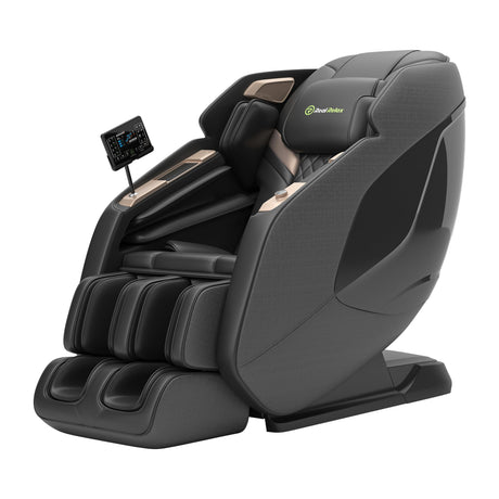 Real Relax 4D Massage Chair Full Body, Zero Gravity Recliner with Negative Ion Purification, Aromatherapy, 20 Auto Modes, Yoga Stretching, Touch Screen, Foot Rollers, Wireless Charger, PS5200 Black Real Relax