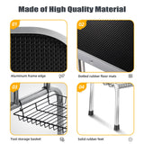 IRCPEN 42" Pet Grooming Table Collapsible Dog Grooming Table, Adjustable Height Dog Bathing Station, Portable Dog Grooming Table IRCPEN