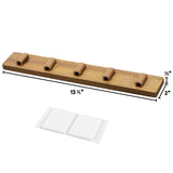 Spaceneat Sunglass Holder for Wall - Keep Your Eyewear Safe & Secure - Eyeglass Organizer for Multiple Glasses Display, Hanging Sunglasses Storage Stand, Reading Glasses Holder Rack - Walnut, 5 Slot Spaceneat