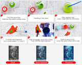 Adult Paint By Number Mermaid Girl of the Sea Painting By Numbers Ocean Princess Paint By Number Artwork for Girl Kids Gift Modern DIY Home Wall Decor for Living Room Bedroom Canvas Art 16x20 Inch Rebotipy