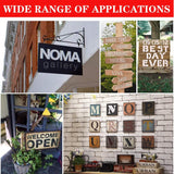 3 Inch Letter Stencils Kit, Alphabet Art Craft Stencils, Reusable Plastic Letters and Numbers Stencil Set for Wood, Wall, Fabric, Rock, Chalkboard, Signage and DIY Art Projects (White, 36 Pcs) HZMM