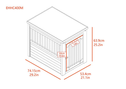 New Age Pet ecoFLEX Pet Crate/End Table, Medium, Espresso