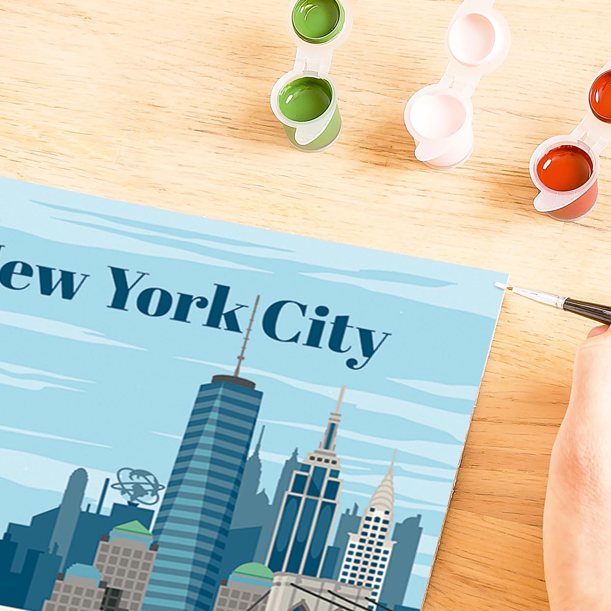 Ravensburger Relax CreArt New York City Paint by Numbers Kit | Perfect DIY Art Gift for Adults, Stress Relief, and Creative Hobby Ravensburger