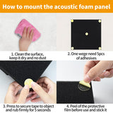 Focusound 300 Pack Yellow Point Double-Sided Adhesive Dots for Acoustic Soundproofing Foam Panels Focusound