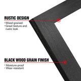 BAIJIALI 4x6 Picture Frame Distressed Farmhouse Wood Pattern Set of 4 with Tempered Glass,Display 3.5x5 with Mat or 4x6 Without Mat,Multicolour BAIJIALI