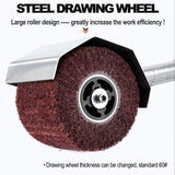 Burnishing Polishing Machine,Pneumatic Surface Conditioning Tool,Handheld Wheel Polisher Sander Wire Drawing Machine for Stainless Steel Metal Wood Polishing,2500RMP YPCOO