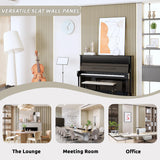 Wood Panels for Wall, 3D Soundproof Slat Wall Paneling, 2 Pack 94.5" x 12.6" Wall Panels for Interior Wall Décor, Living Room, Bedroom (Oak) Carlo Schdoo