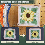 Newkita 15.5" Foldable Crochet Blocking Board with 40 Steel Pegs/Pins for Granny Squares & Small Projects, Adults Newkita