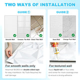 STICKGOO Diamond 3D Wall Panels, Brushed Silver Decorative Wall Covering Panels for Interior Wall Decor, PVC Accent Wall Panels for Living Room Bedroom Game Room STICKGOO