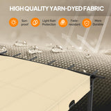 VINGLI 10’x 10' Outdoor Pergola Aluminum Retractable Pergola Canopy with Adjustable Roof, Patio Pergola for Deck, Porch, Garden, Yardn (Beige) VINGLI