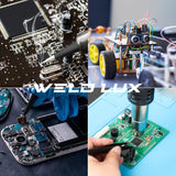 Weld Lux Upgraded 820W 2 IN 1 Hot Air Rework and Soldering Iron Station with °F /°C, Cool/Hot Air Conversion, Digital Temperature Correction and Sleep Function Weld Lux