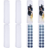 Geyoga 8 Pairs Blanks White Sublimation Socks 15.7 Inch Personalized Printable Polyester Socks Athletic Socks for Men Women Winter People DIY Gifts Personalized Socks Decoration Party Favors Geyoga
