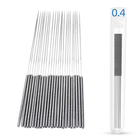 3D Printer Nozzle Cleaning Kit, 0.4mm Stainless Steel Nozzle Cleaning Tool Kit, 3D Printer Cleaning Needles for 3D Printer Extruder, 20-Pack SAPLUSREPRAP