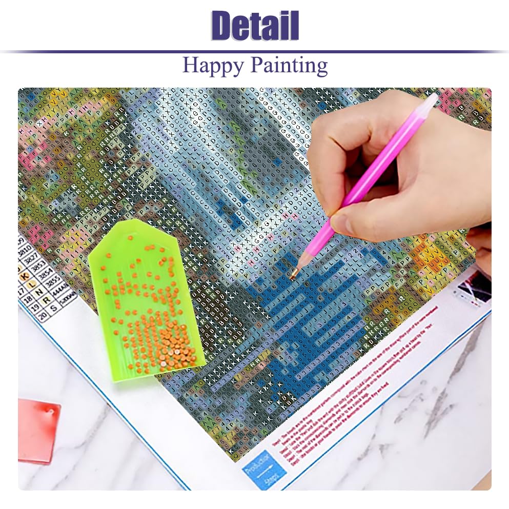 6 Pack Landscape Diamond Painting Kits for Adults Beginners, 5D Forest Sunset Glow Scenery Diamond Art Kits for Adults, DIY Full Drill Paint with Diamond Art and Craft Kits for Wall Decor(30x40cm) LWZAYS