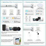 Aprilsmart Motorized Blinds with Remote,Compatible with Apple HomeKit Alexa Google Home- Voice and app Control,Motorized Roller Shades 100% Blackout (Fabric Sampl) Aprilsmart