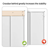 Yaheetech Wooden Bathroom Floor Cabinet, Side Storage Organizer Cabinet with 4 Drawers & Double Doors, Freestanding Entryway Storage Unit Console Table, Bathroom Furniture Home Decor, White Yaheetech