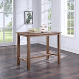 Boraam Sonoma Pub Table, Barnwood Wire-Brush Boraam
